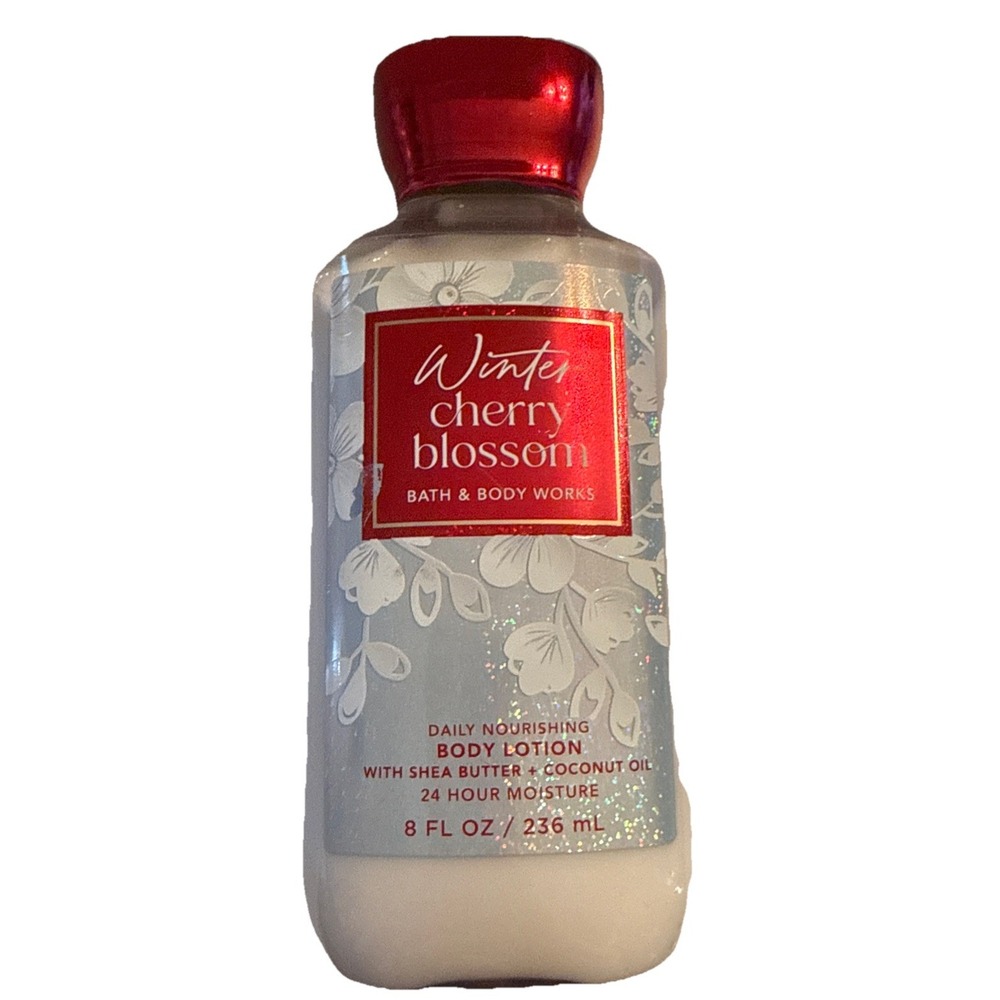 Bath‎ & Body Works Winter CHERRY BLOSSOM Body Lotion  8 fl oz